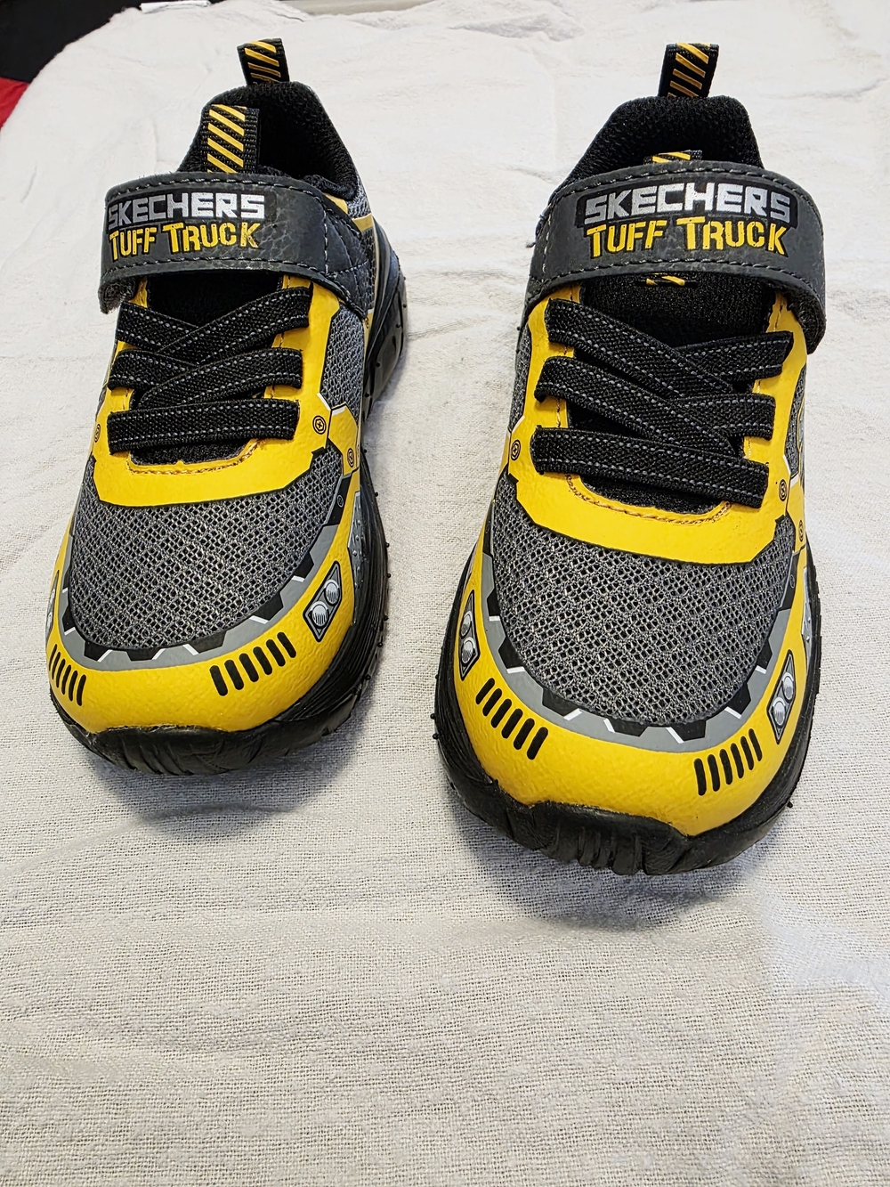Skechers Tuff Truck Kids' Yellow & Gray Athletic Shoes Toddler Size 10
